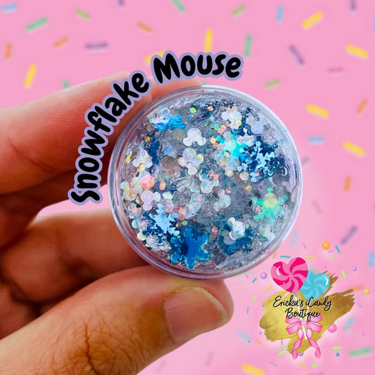 Snowflake Mouse - Glitter Gel
