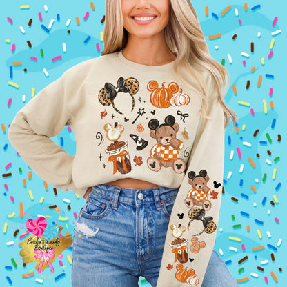 Fall Pumpkin Bear - Kids & Adult Apparel
