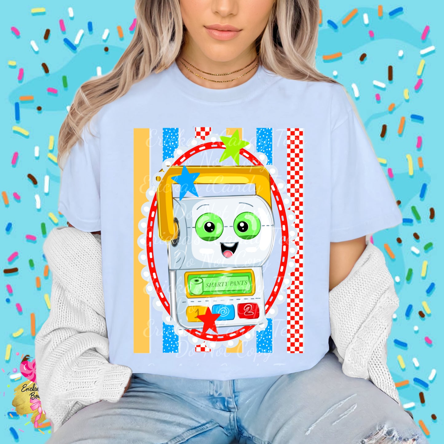 Smarty Striped Frame- Kids & Adult Apparel