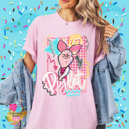 Retro Piglet - Kids & Adult Apparel