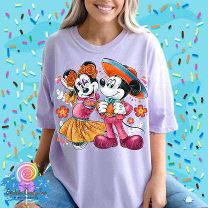 Mouse Couple Dia De Los Muertos - Tees & Sweatshirts