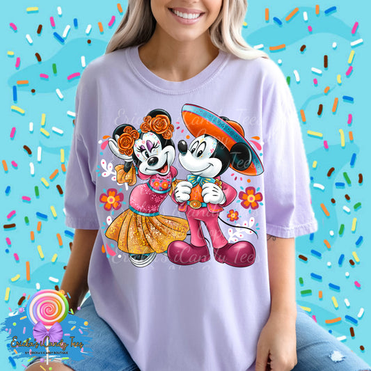 Mouse Couple Dia De Los Muertos - Tees & Sweatshirts