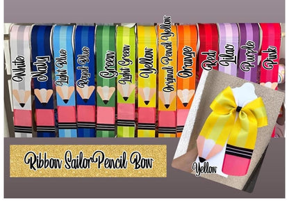Pencil & Crayon Ribbon Bows