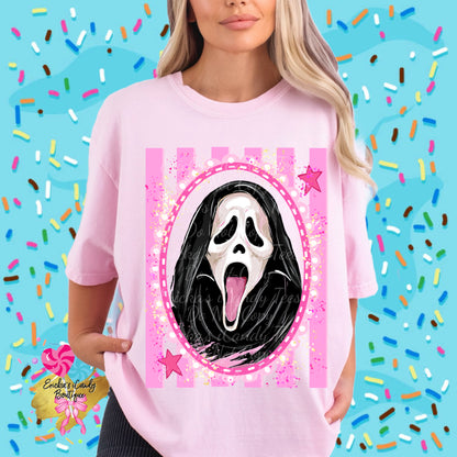 Ghostface In October We Wear Pink - Kids & Adult Apparel