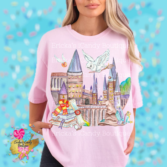 Pastel Hogwarts - Kids & Adult Apparel