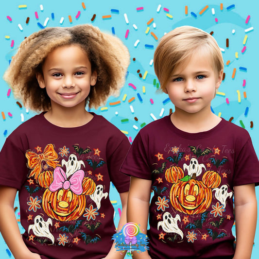 Pumpkin Mouse (Girl or Boy ) - Kids & Adult Apparel