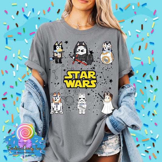 Bluey Star Wars Friends - Tees & Sweatshirts