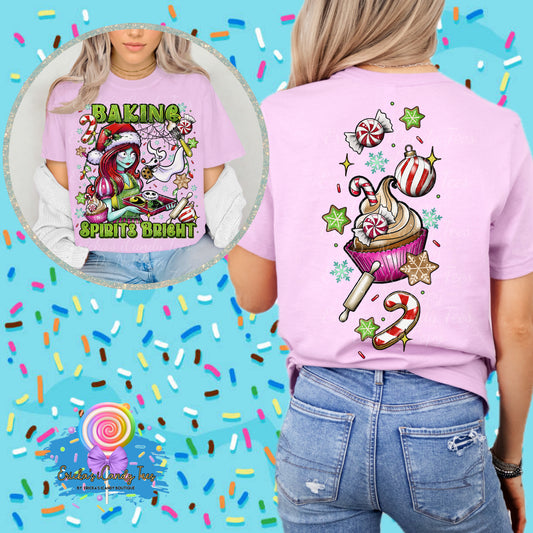 Sally Baking Spirits Bright - Front & Back Tees & Sweatshirts