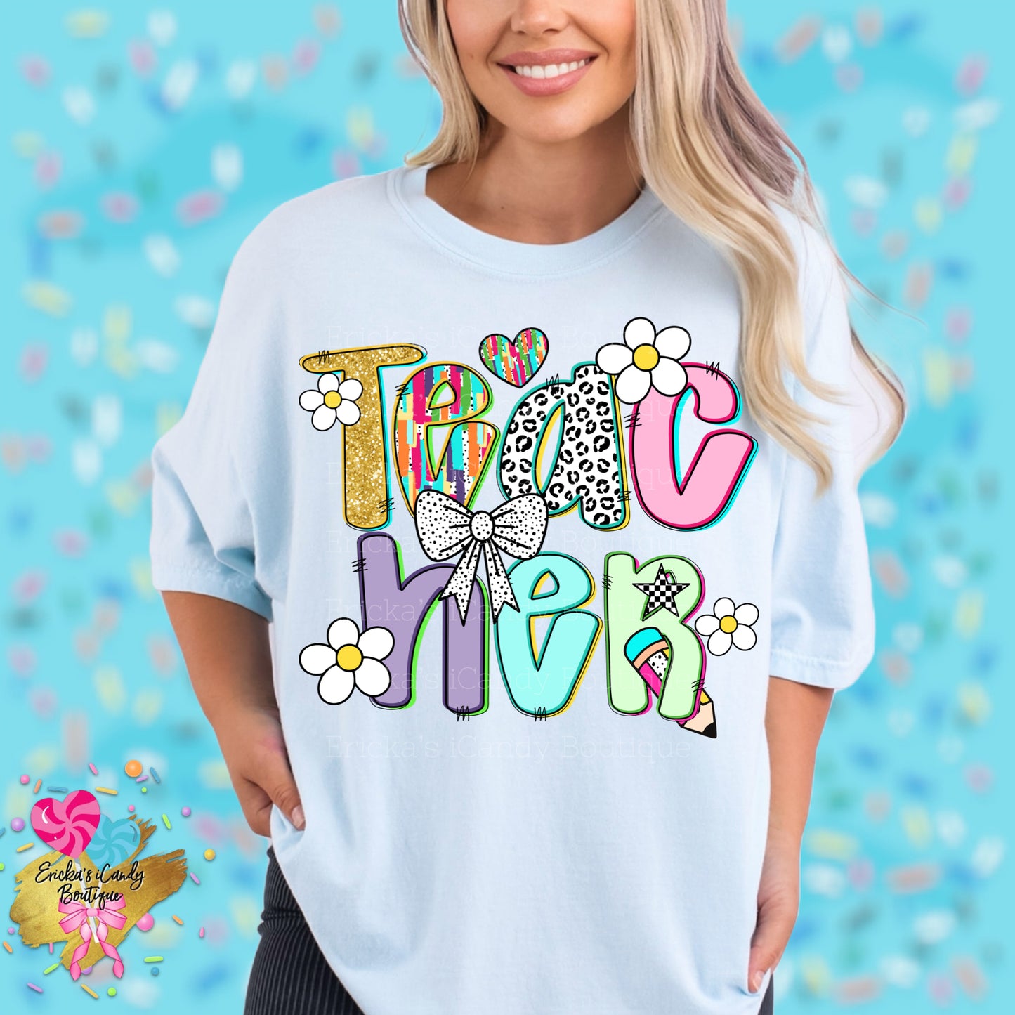 Teacher Floral - Kids & Adult Apparel