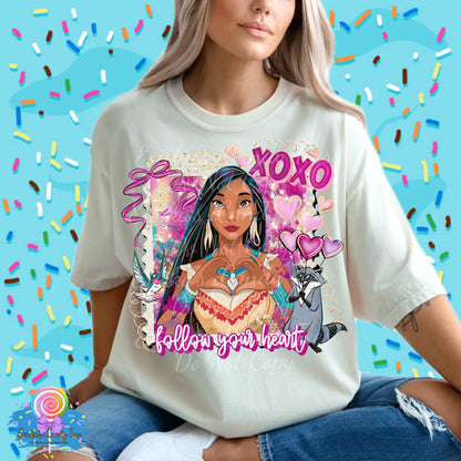 Indian Purple Valentine’s Post Stamp - Apparel