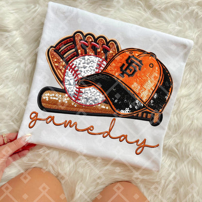 Giants Sequins Baseball Cap - Kids & Adult Apparel