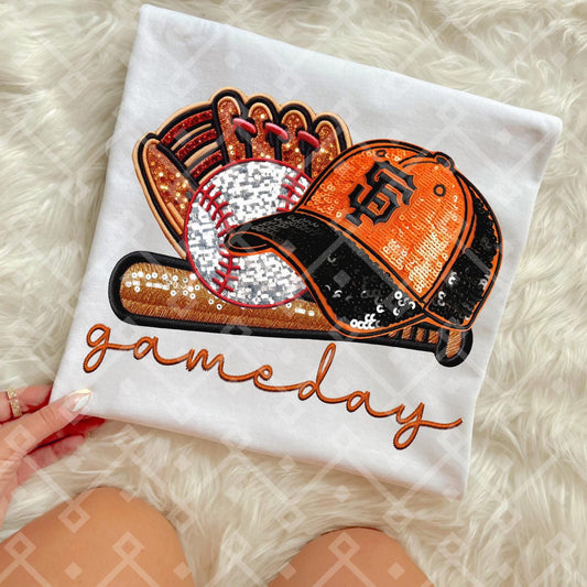 Giants Sequins Baseball Cap - Kids & Adult Apparel