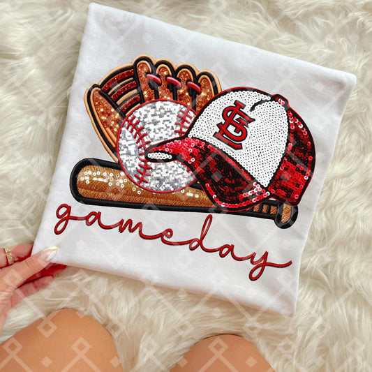 St.Louis Cardinals Sequins Baseball Cap - Kids & Adult Apparel