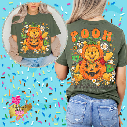 Pumpkin Honey Bear - Front & Back Apparel
