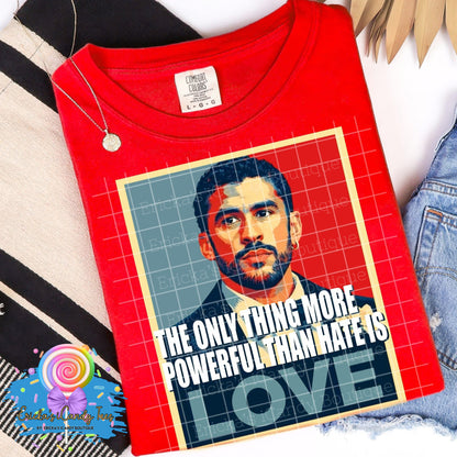 The only thing more powerful than hate is LOVE - Kids & Adult Apparel