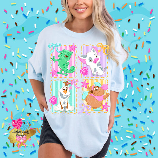 Summer Sidekick Frame Collage - Kids & Adult Apparel