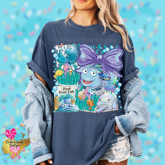 Pout Pout Fish Storybook (With Bow or Without Bow) - Kids & Adult Apparel