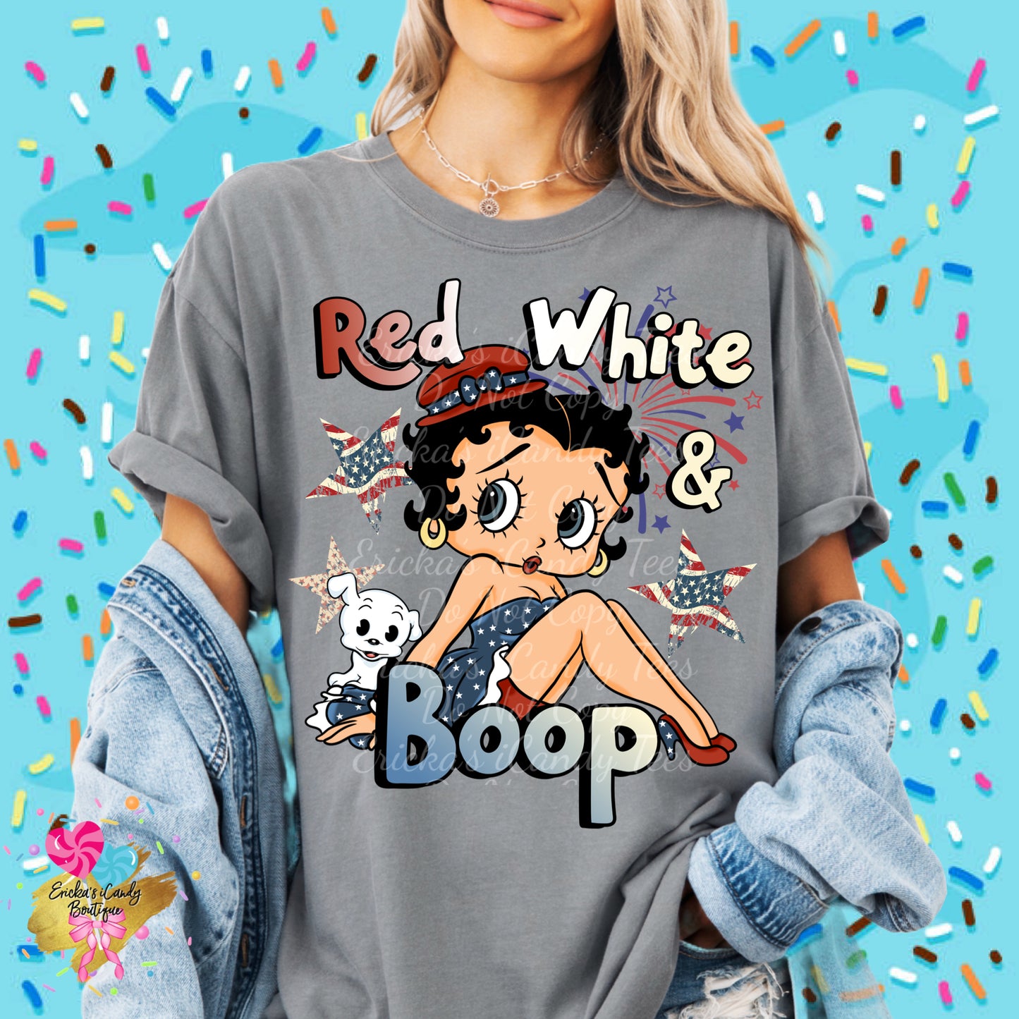 Red,White & Boop - Kids & Adult Apparel