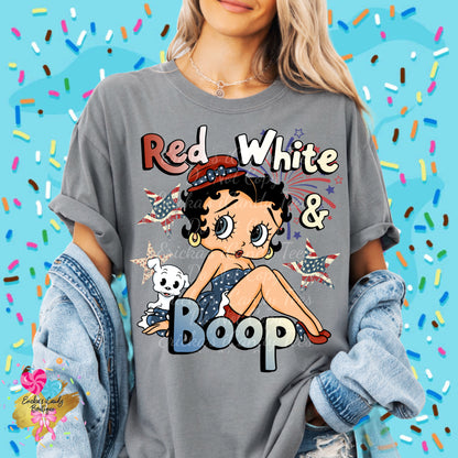 Red,White & Boop - Kids & Adult Apparel