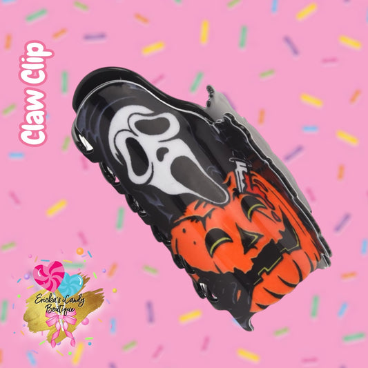 Ghost Face - 3in Acrylic Claw Clip