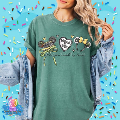 All you need is love Hat Ear LL HandDrawn- Apparel