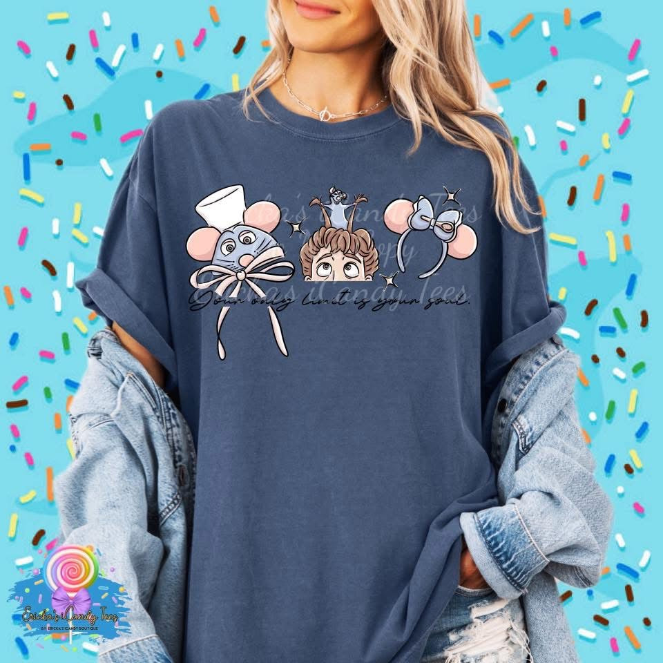 Little Chef Hat Ear LL HandDrawn- Apparel