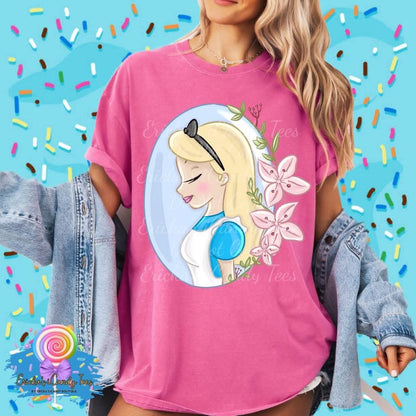 All Princess Floral Ovals LL Handdrawn - Kids & Adult Apparel