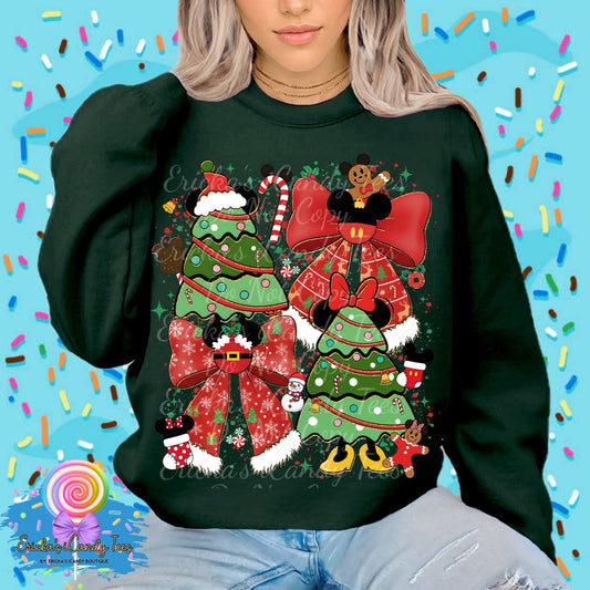Holiday Mouse Trees - Kids & Adult Apparel