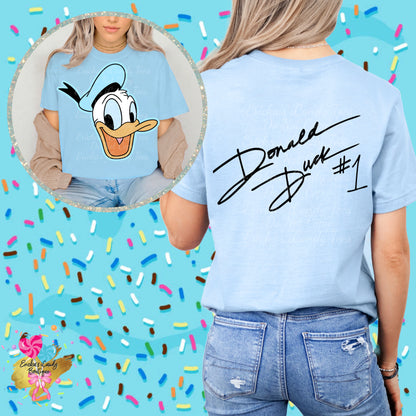 Fab 5 Big Head w/Signatures (Choose Character) - Front & Back Apparel