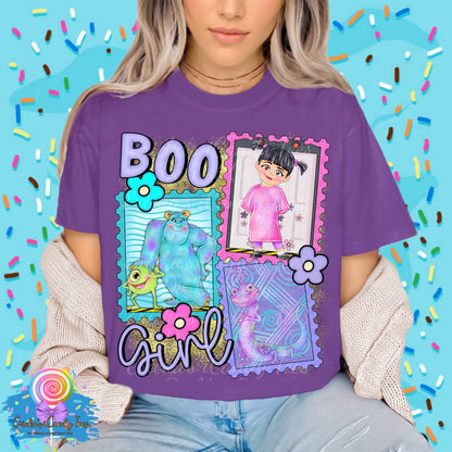 Boo Girl Stamps - Kids & Adult Apparel