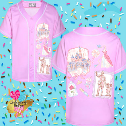 Pink Walt Castle Icons - Unisex Jersey