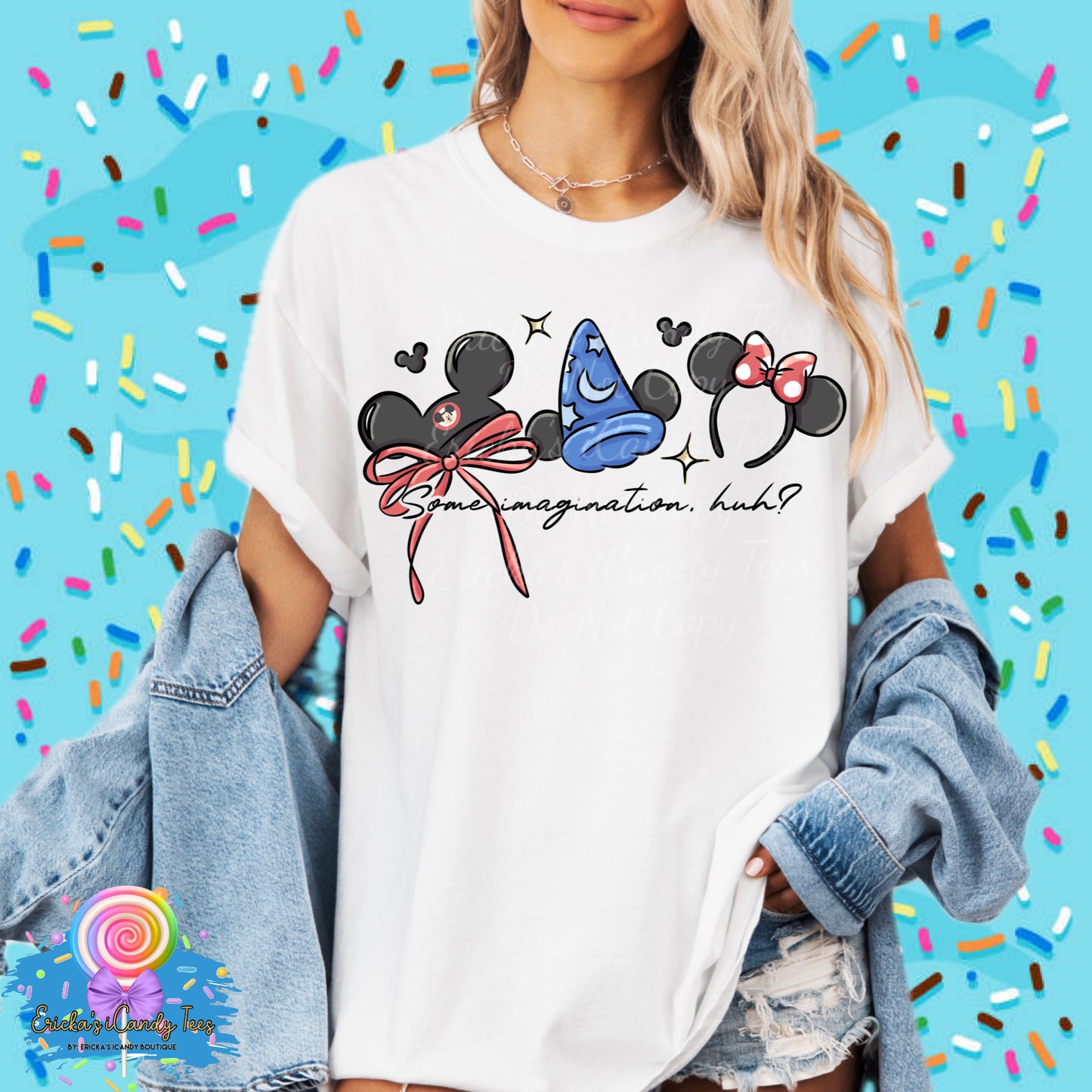 Some Imagination Huh Hat Ear LL HandDrawn- Apparel