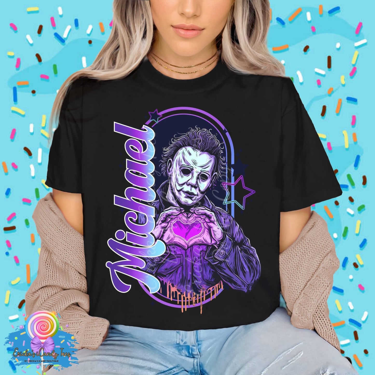 Neon Blue Horror Boyz (Choose Your Favorite) - Kids & Adult Apparel