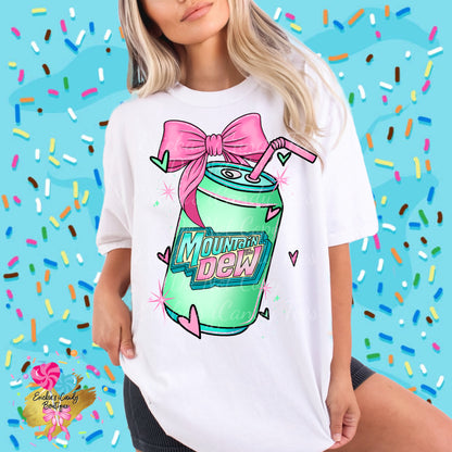 Coquette Cans Mt Dew (Diet / Regular)  - Kids & Adult Apparel