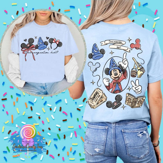 Sorcerer LL HandDrawn - Front & Back Apparel