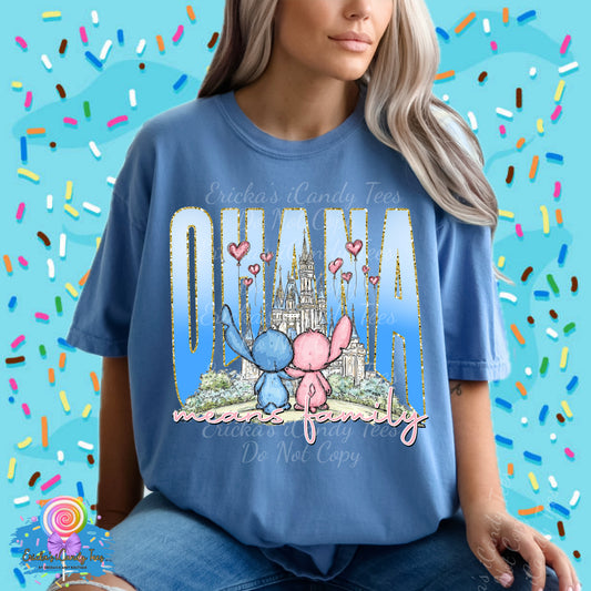 Ohana Means Family Hearts - Apparel
