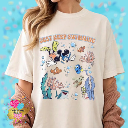 Just Keep Swimming  - Kids & Adult Apparel