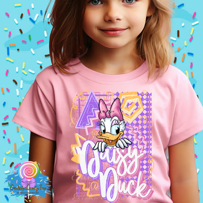 Retro Girlie Duck - Kids & Adult Apparel