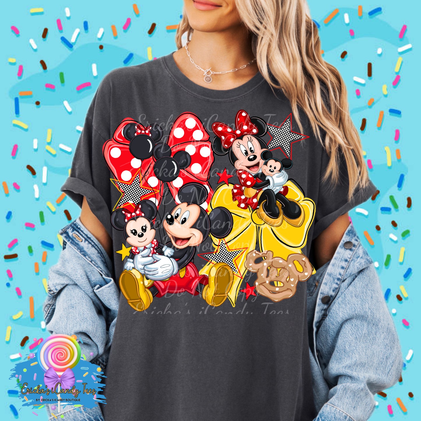 Mouse Couple Coquette - Kids & Adult Apparel