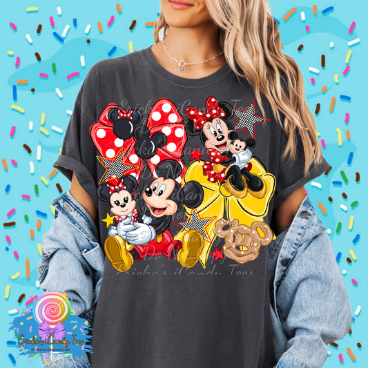Mouse Couple Coquette - Kids & Adult Apparel