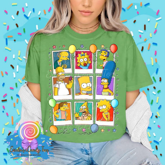 Simpson Polaroid Collage - Kids & Adult Apparel
