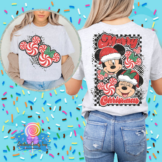 Peppermint Mouse - Front & Back Tees & Sweatshirts