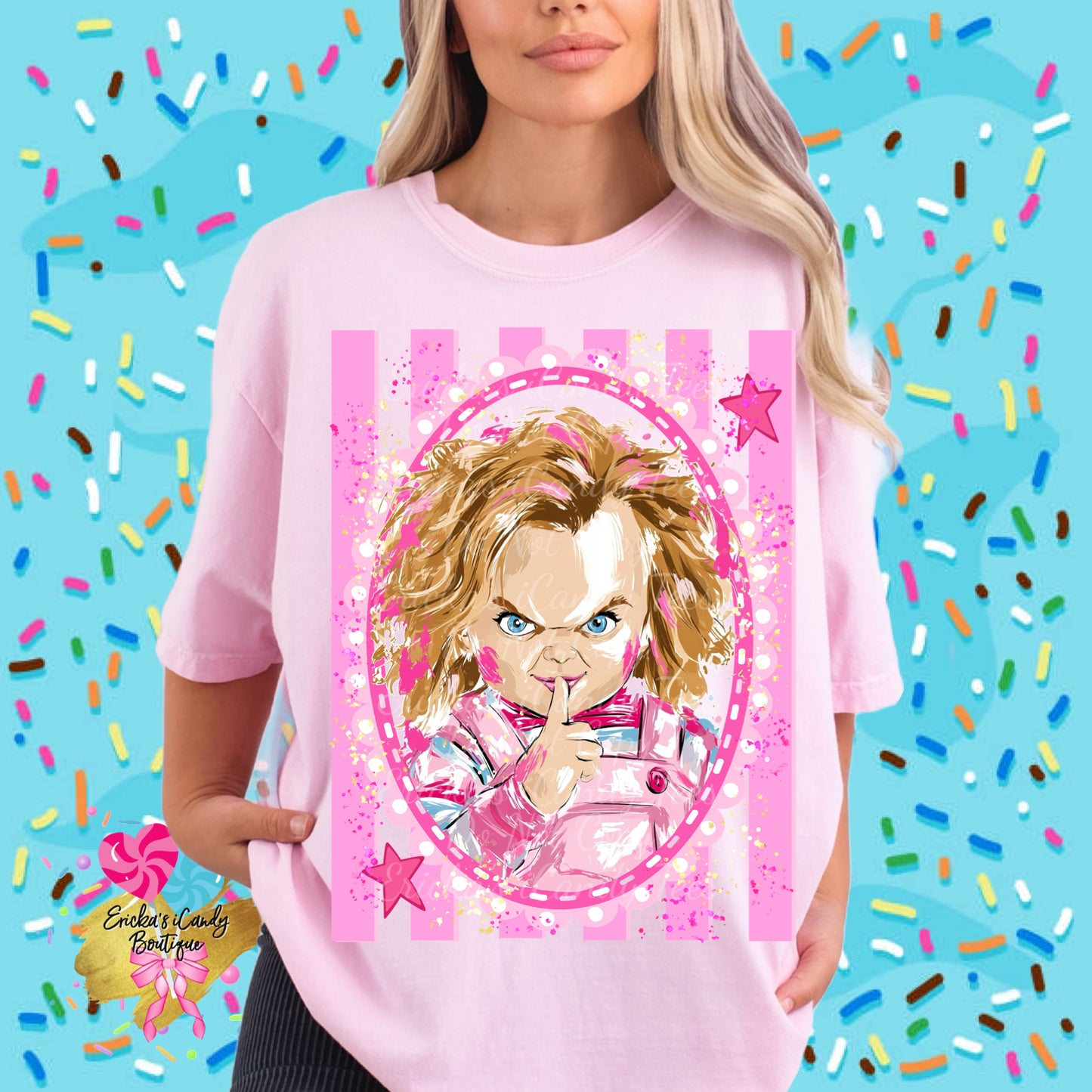 Chucky / Bride In October We Wear Pink - Kids & Adult Apparel
