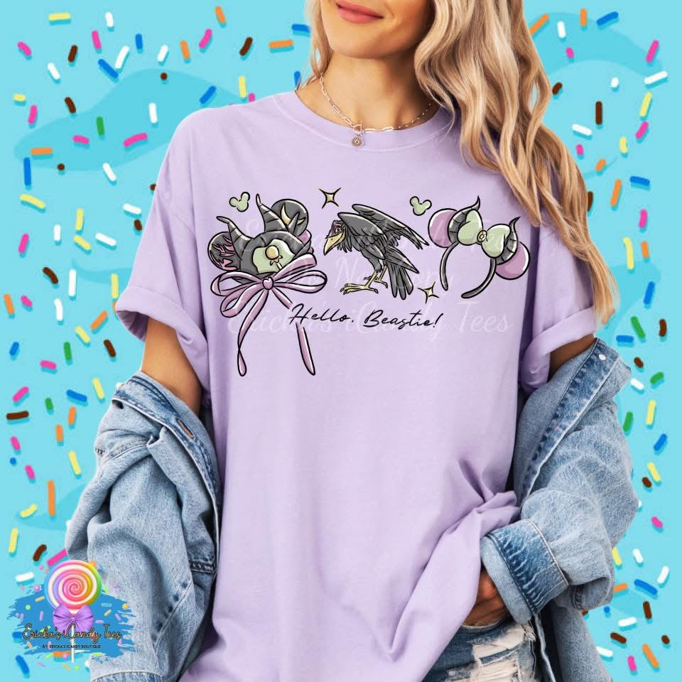 Hello Beastie Hat Ear LL HandDrawn- Apparel