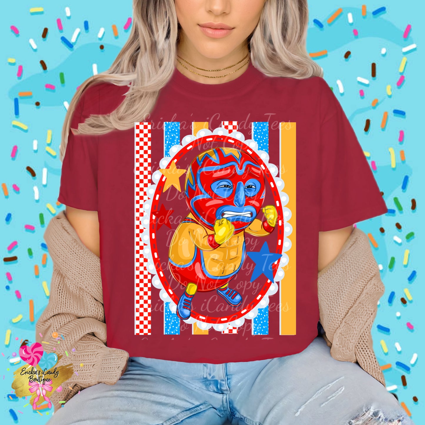 Wrestler Striped Frame- Kids & Adult App