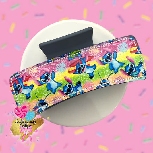 Rainbow 626 - 4in Embroidered Claw Clip