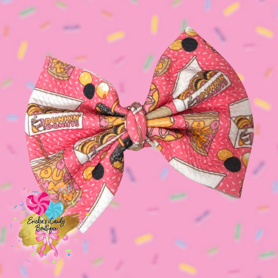 Dunkin - 5in Bullet Fabric Bow