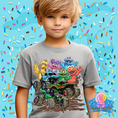 Monster Truck Sesame Street - Tees & Sweatshirts