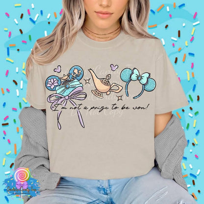 Im not a prize to be won Hat Ear LL HandDrawn- Apparel