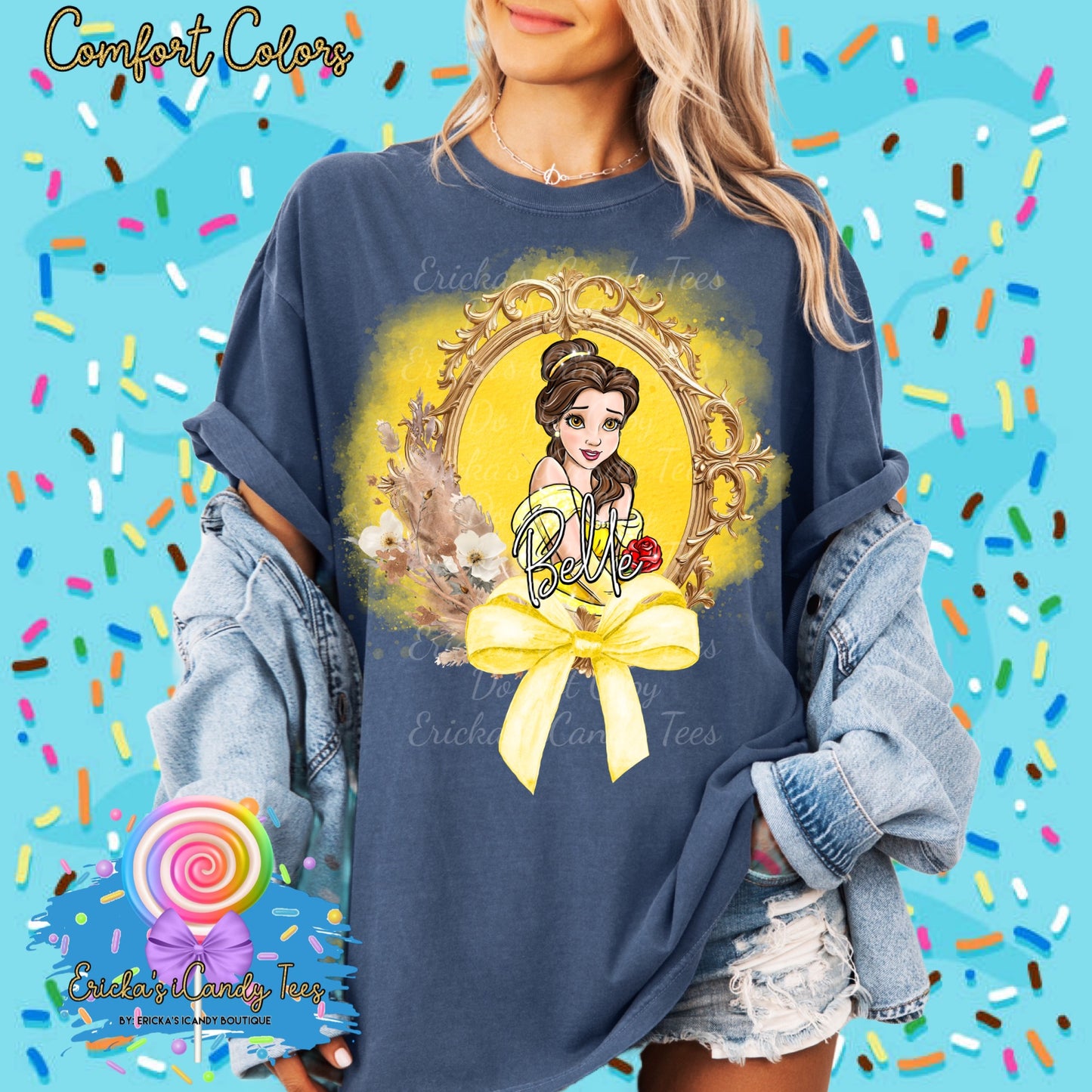 Princess Coquette Gold Frame - Tees & Sweatshirts